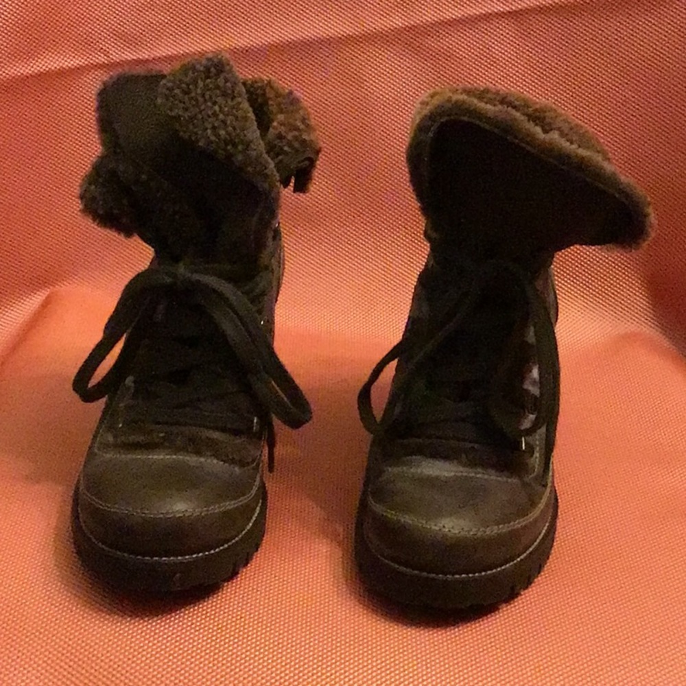 Bertie tobacco leather ankle boots